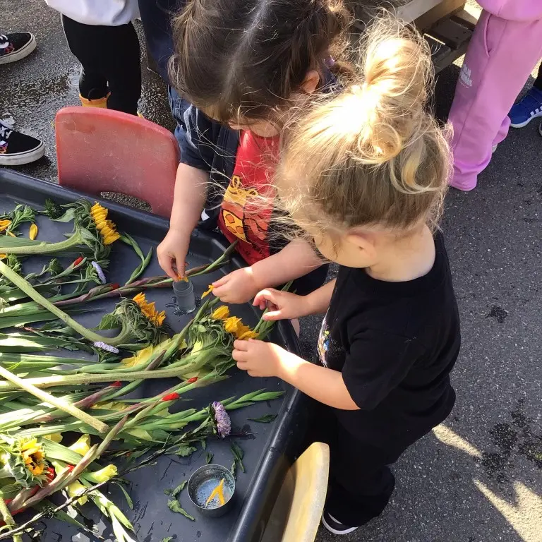 2 Year old's play at Cinder Ash Pre School