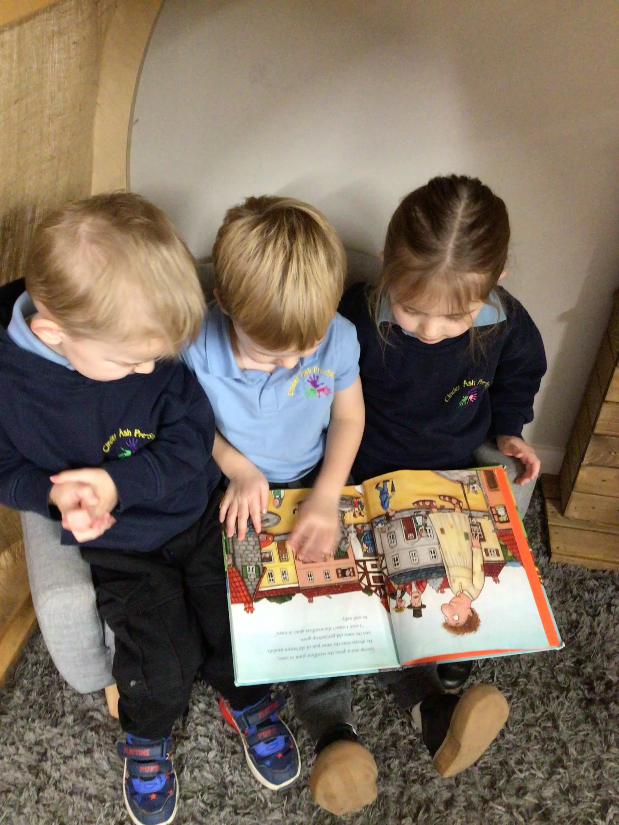 Story time at Cinder Ash Pre School